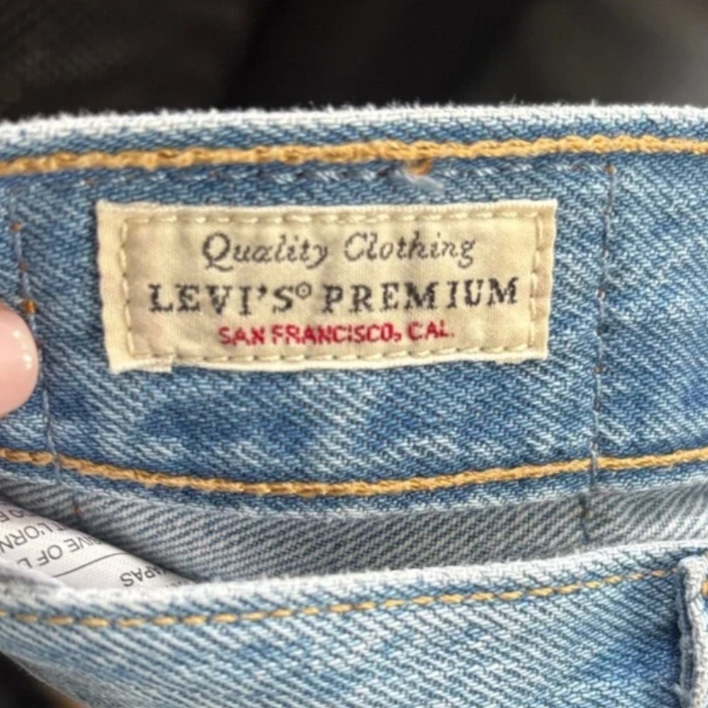 Levi's Light Blue Ripped Jeans - Picture 10 of 12